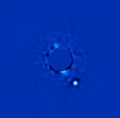 Снимок «первого света» экзопланеты Beta Pictoris b, сделанный Gemini Planet Imager